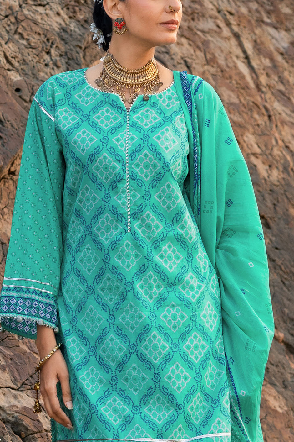3 Piece Printed Lawn Suit