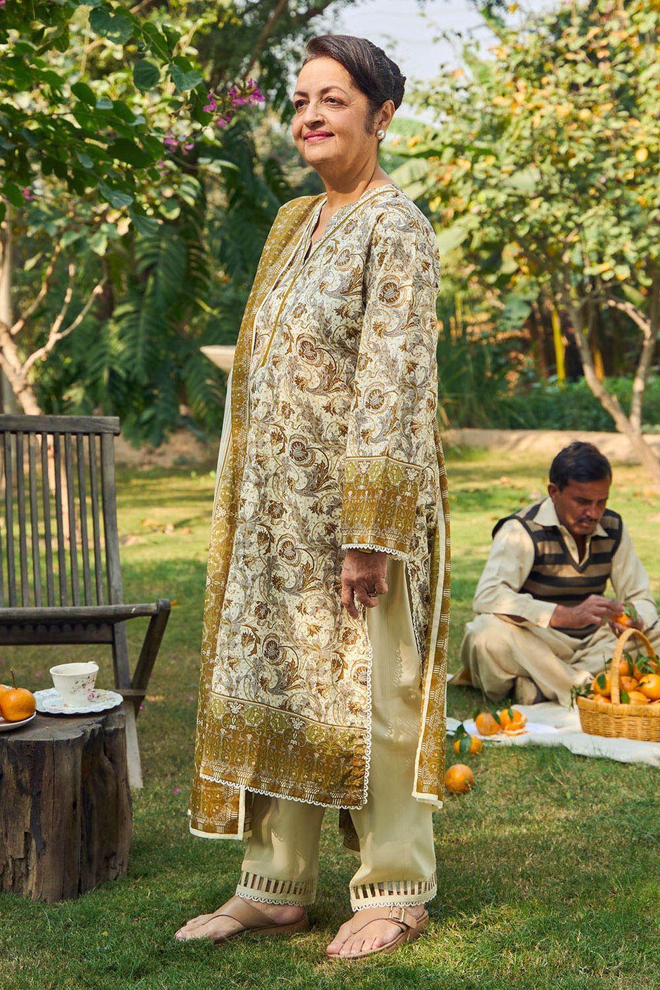 3 Piece Printed Lawn Suit with Dupatta