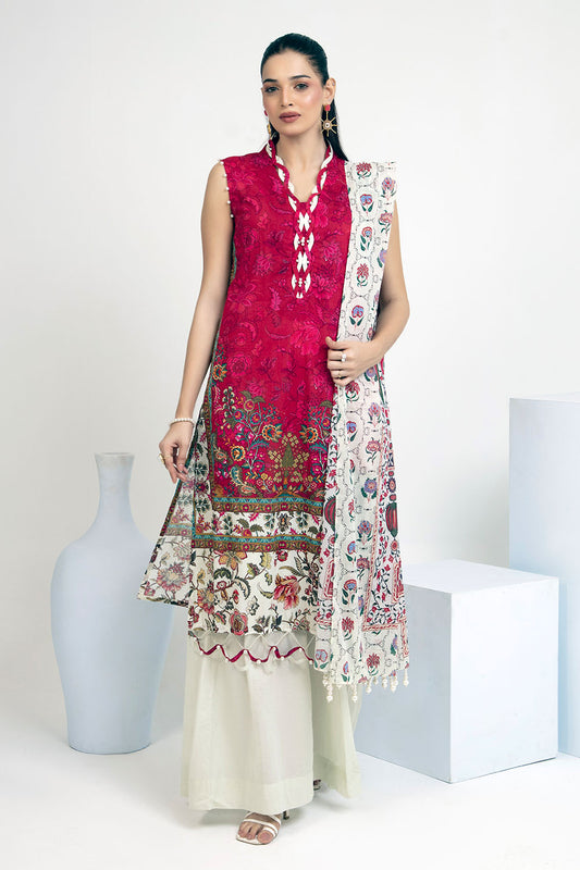 3 Piece Printed Lawn Suit CL-62077 A