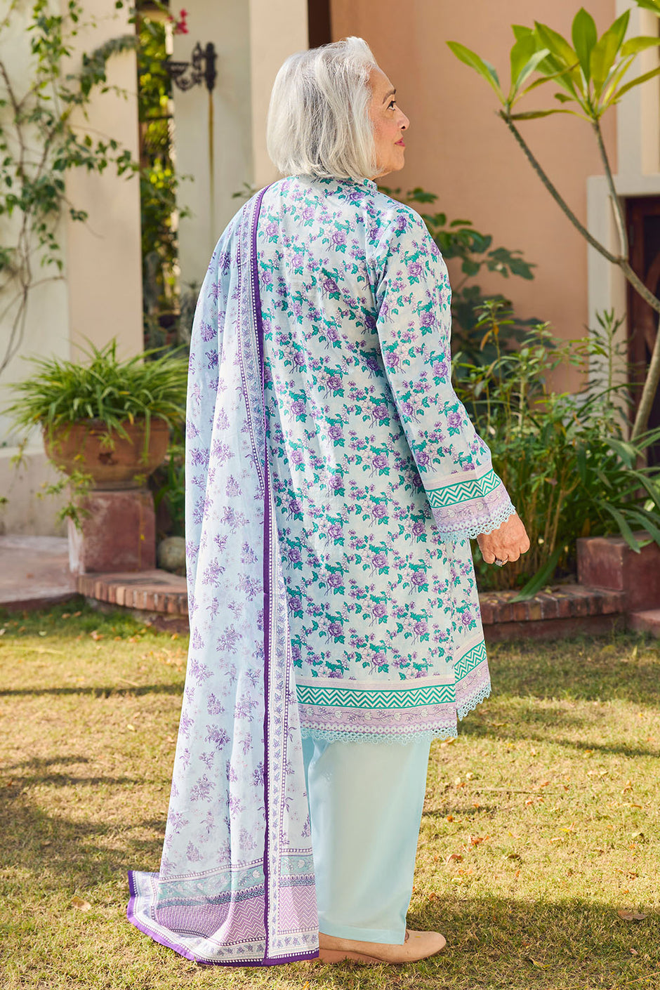 3 Piece Printed Lawn Suit with Dupatta
