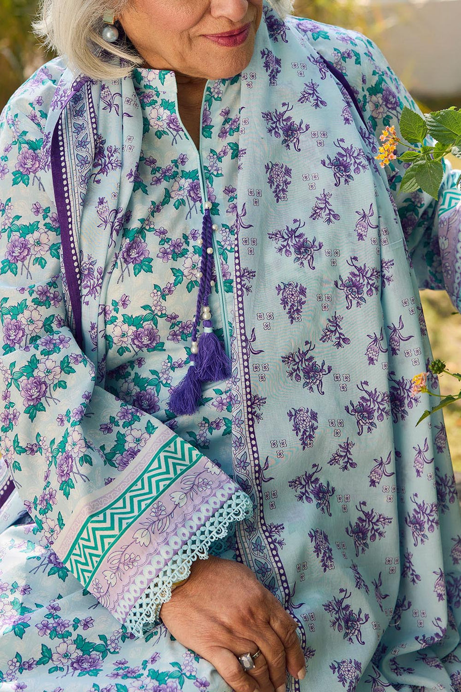 3 Piece Printed Lawn Suit with Dupatta