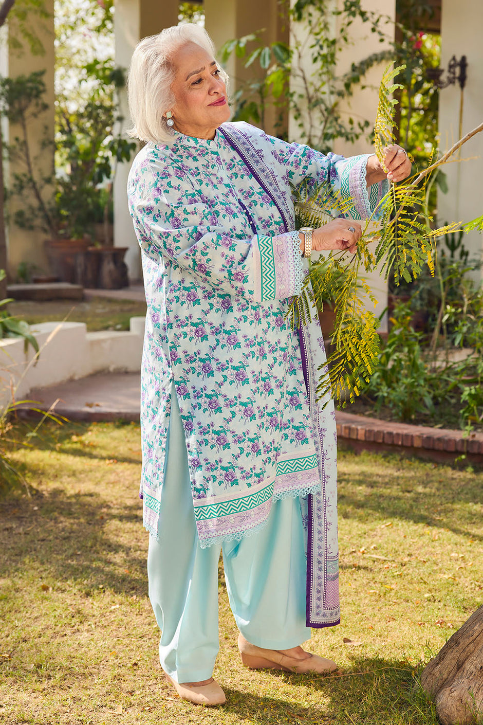 3 Piece Printed Lawn Suit with Dupatta