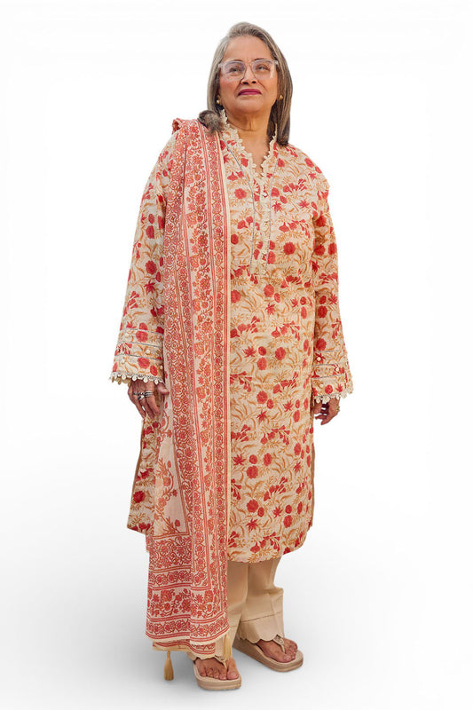 3 Piece Printed Lawn Suit with Dupatta CL-62113 B