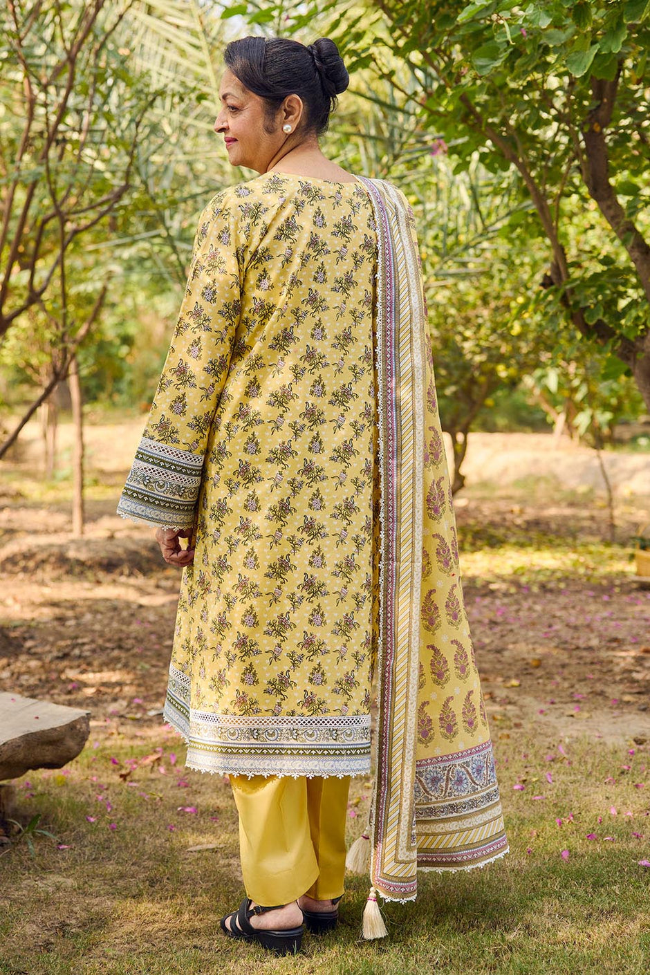 3 Piece Printed Lawn Suit with Dupatta