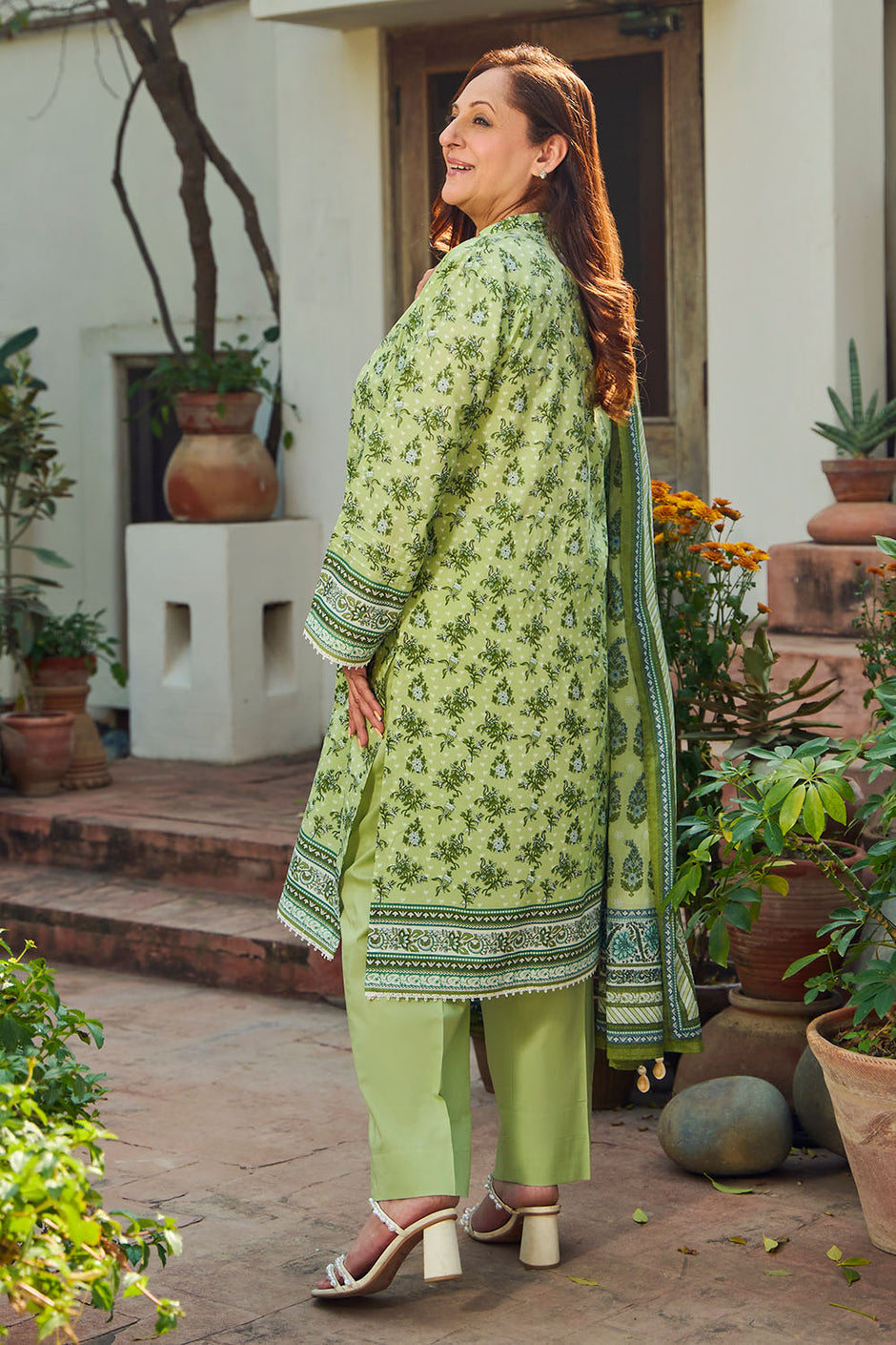 3 Piece Printed Lawn Suit with Dupatta