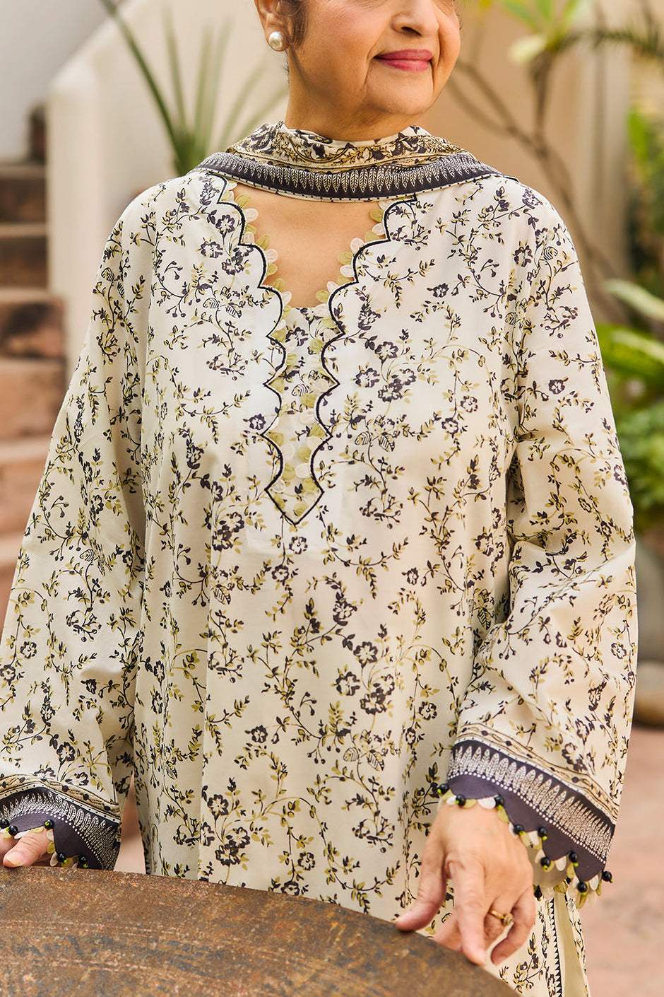 3 Piece Printed Lawn Suit with Dupatta
