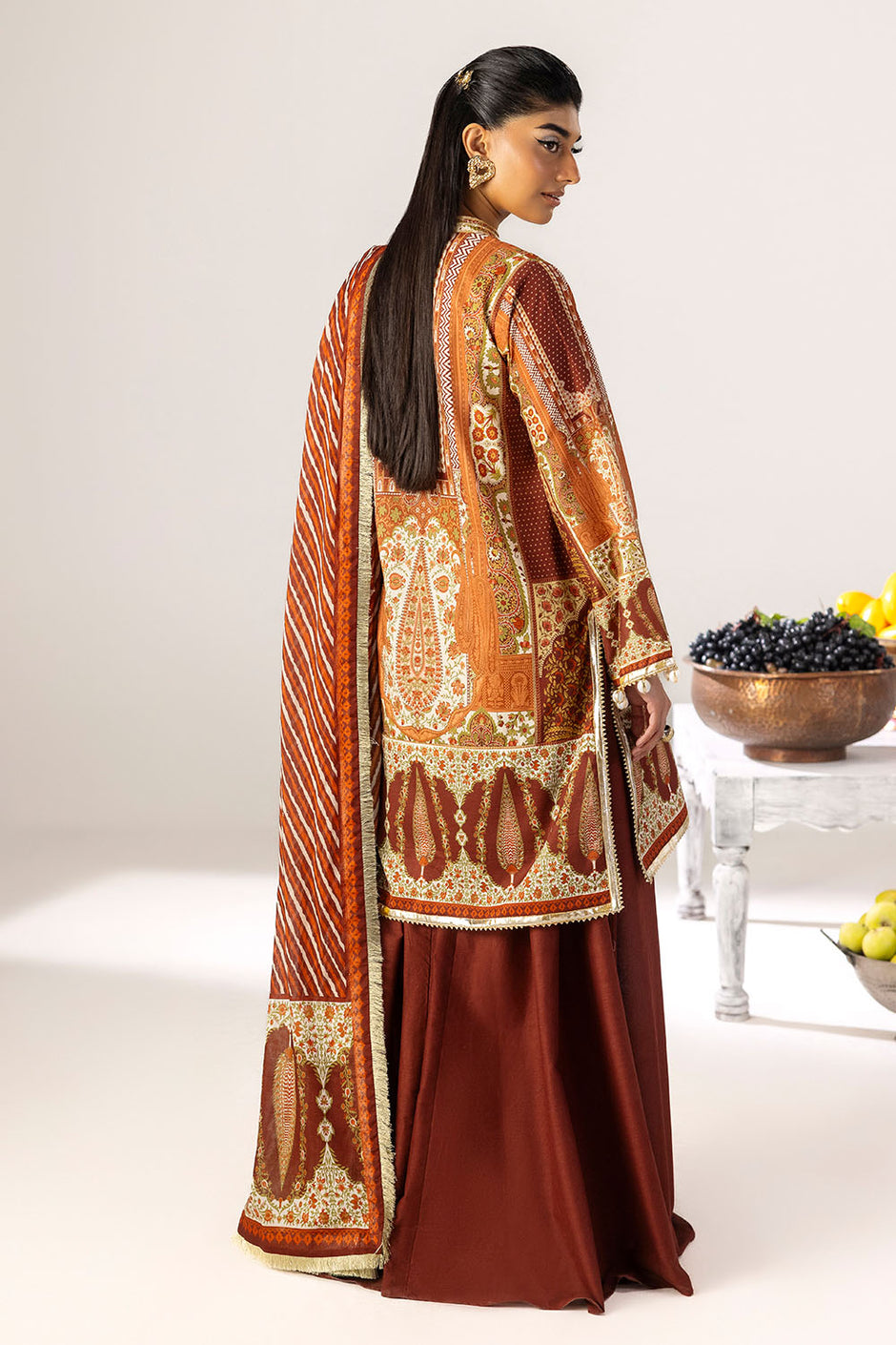 3 Piece Printed Lawn Suit with Dupatta