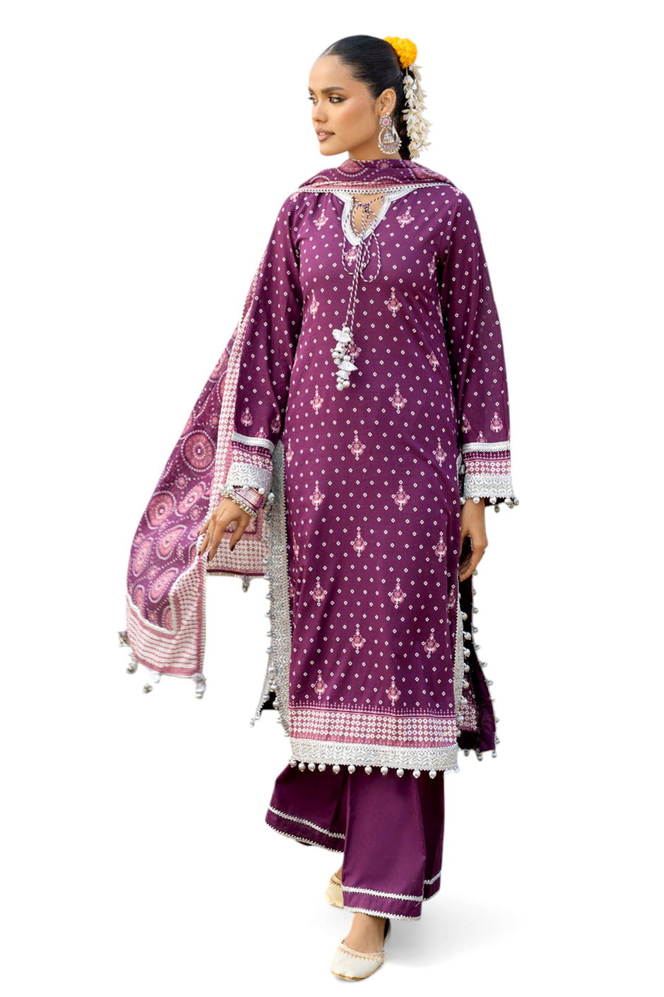3 Piece Printed Lawn Suit CL-62168 A
