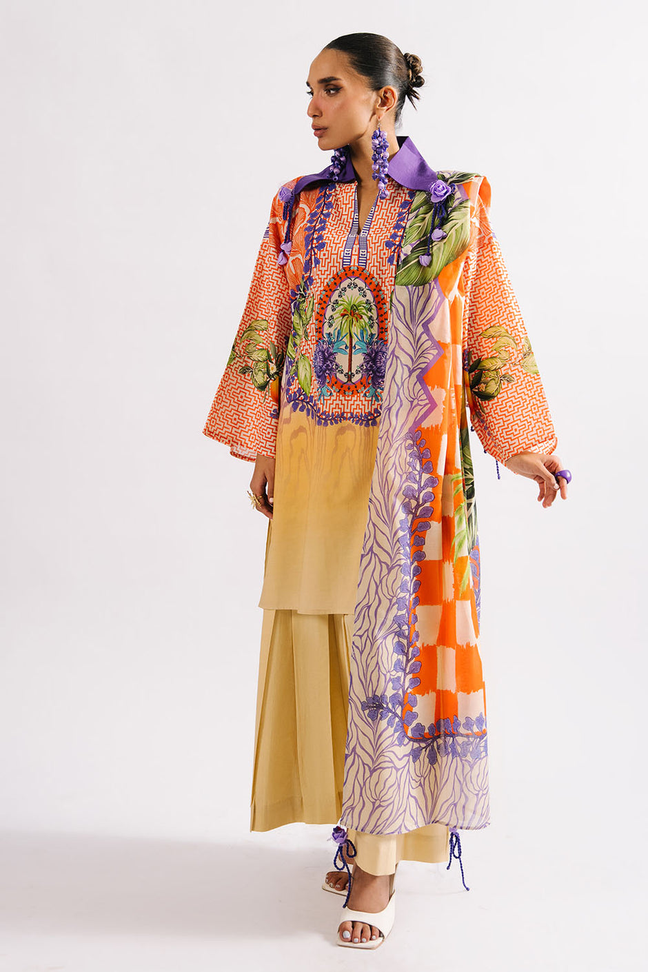 3 Piece Printed Lawn Suit with Dupatta