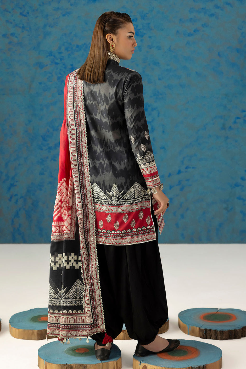 3 Piece Printed Lawn Suit with Dupatta