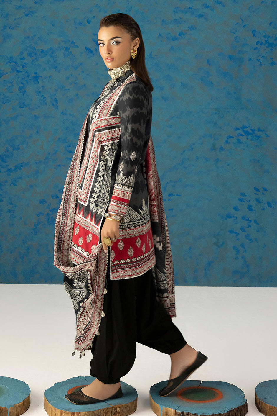 3 Piece Printed Lawn Suit with Dupatta