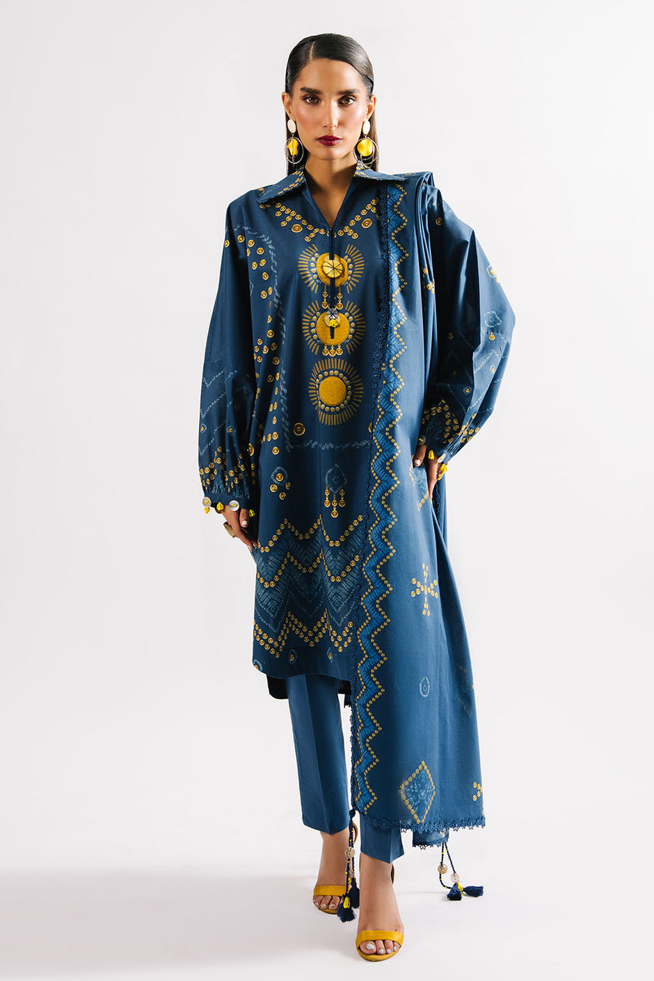 3 Piece Printed Lawn Suit with Dupatta