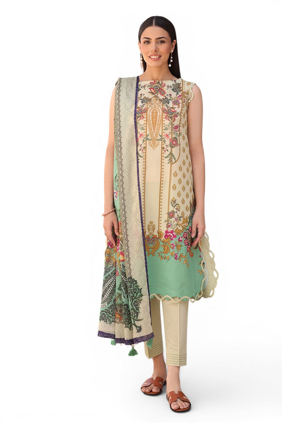 3 Piece Printed Lawn Suit