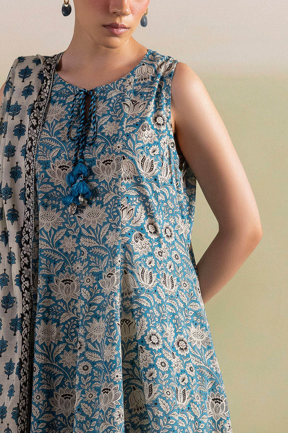 3 Piece Printed Lawn Suit with Dupatta