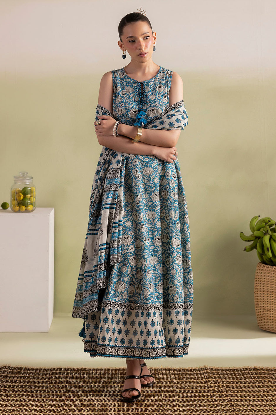 3 Piece Printed Lawn Suit with Dupatta
