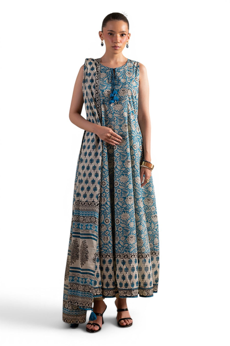 3 Piece Printed Lawn Suit with Dupatta