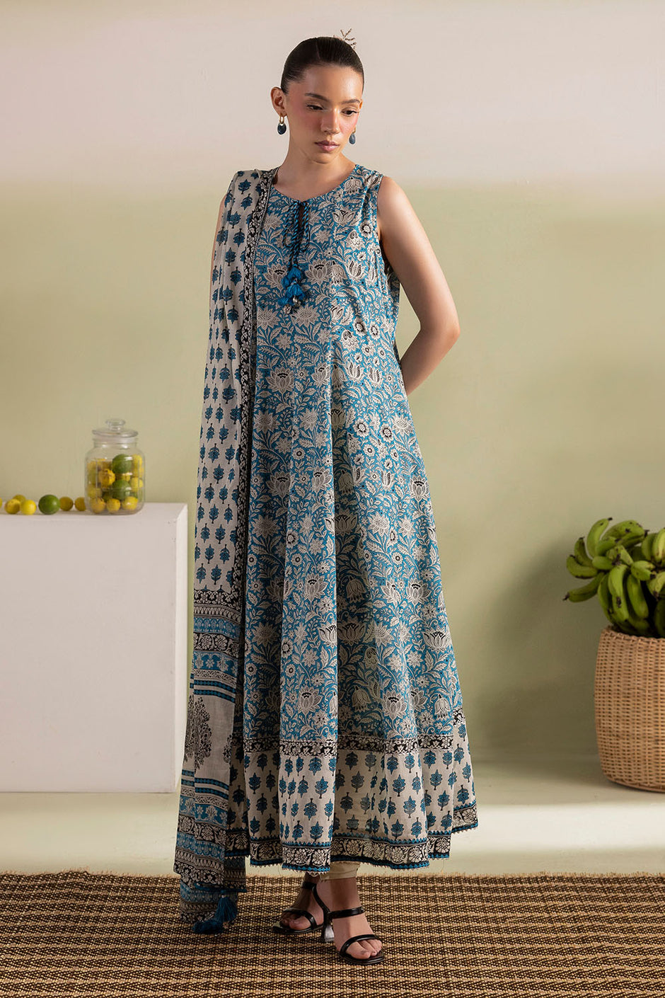 3 Piece Printed Lawn Suit with Dupatta