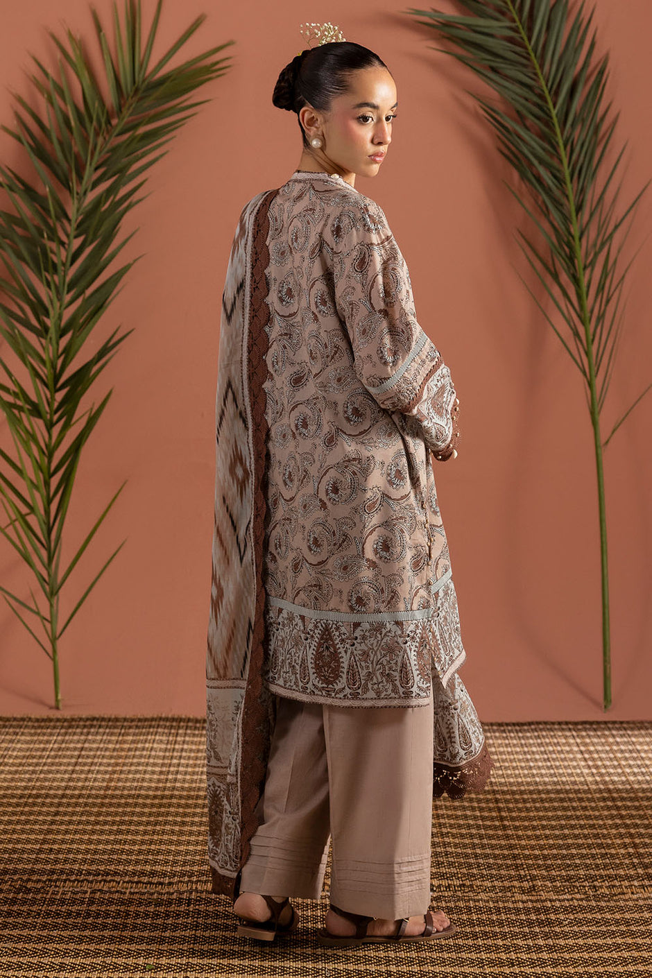 3 Piece Printed Lawn Suit with Dupatta