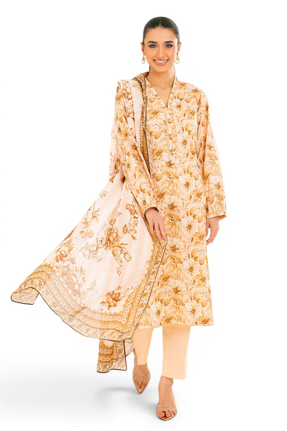 3 Piece Printed Lawn Suit