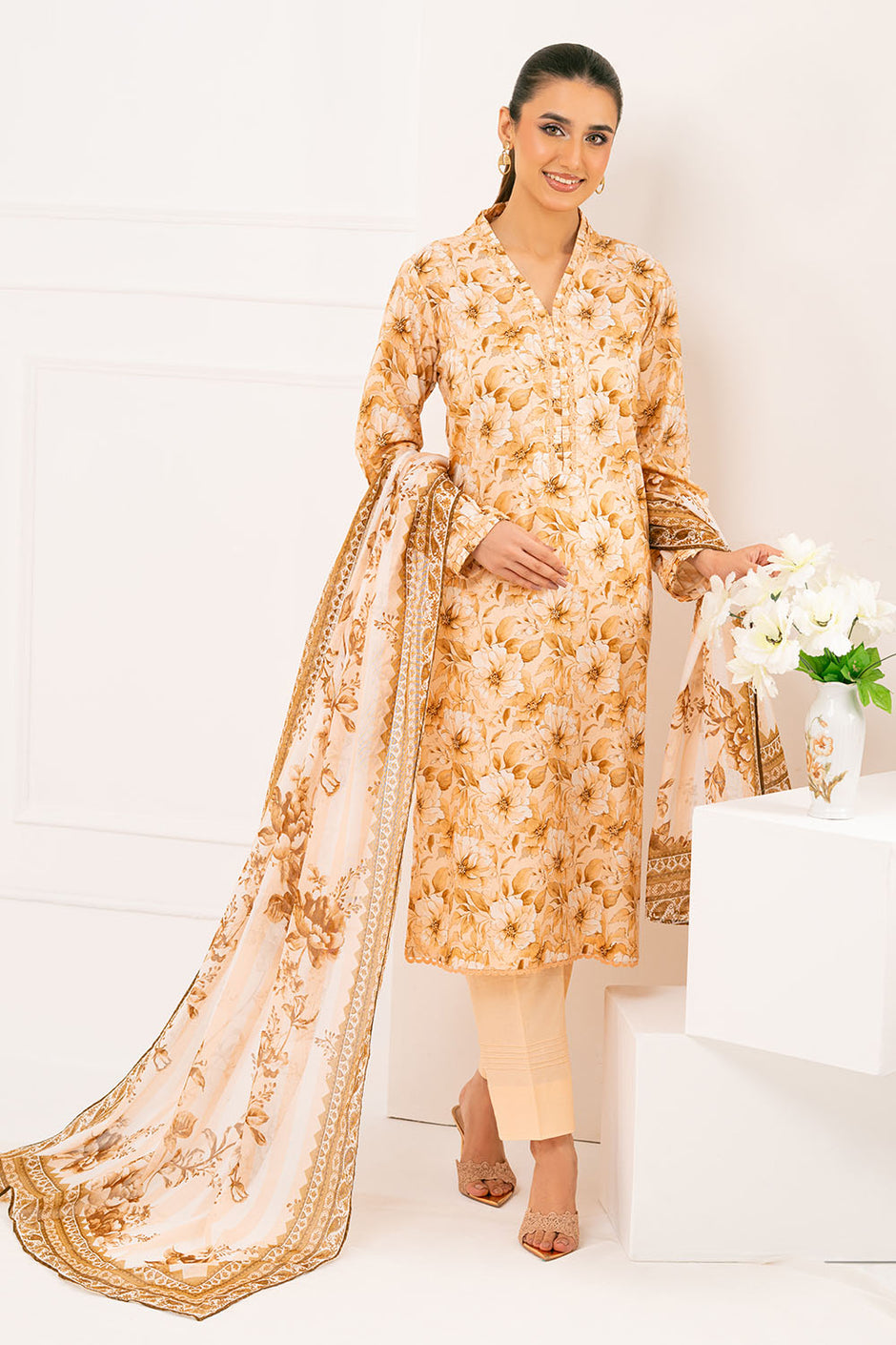 3 Piece Printed Lawn Suit