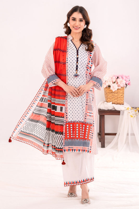 3 Piece Printed Lawn Suit with Dupatta CLP-52230