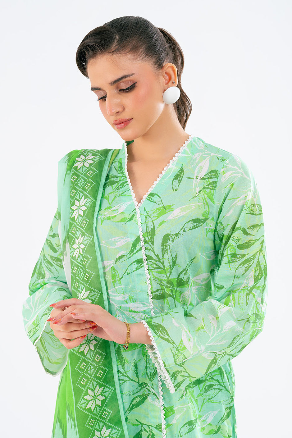 3 Piece Printed Lawn Suit with Dupatta