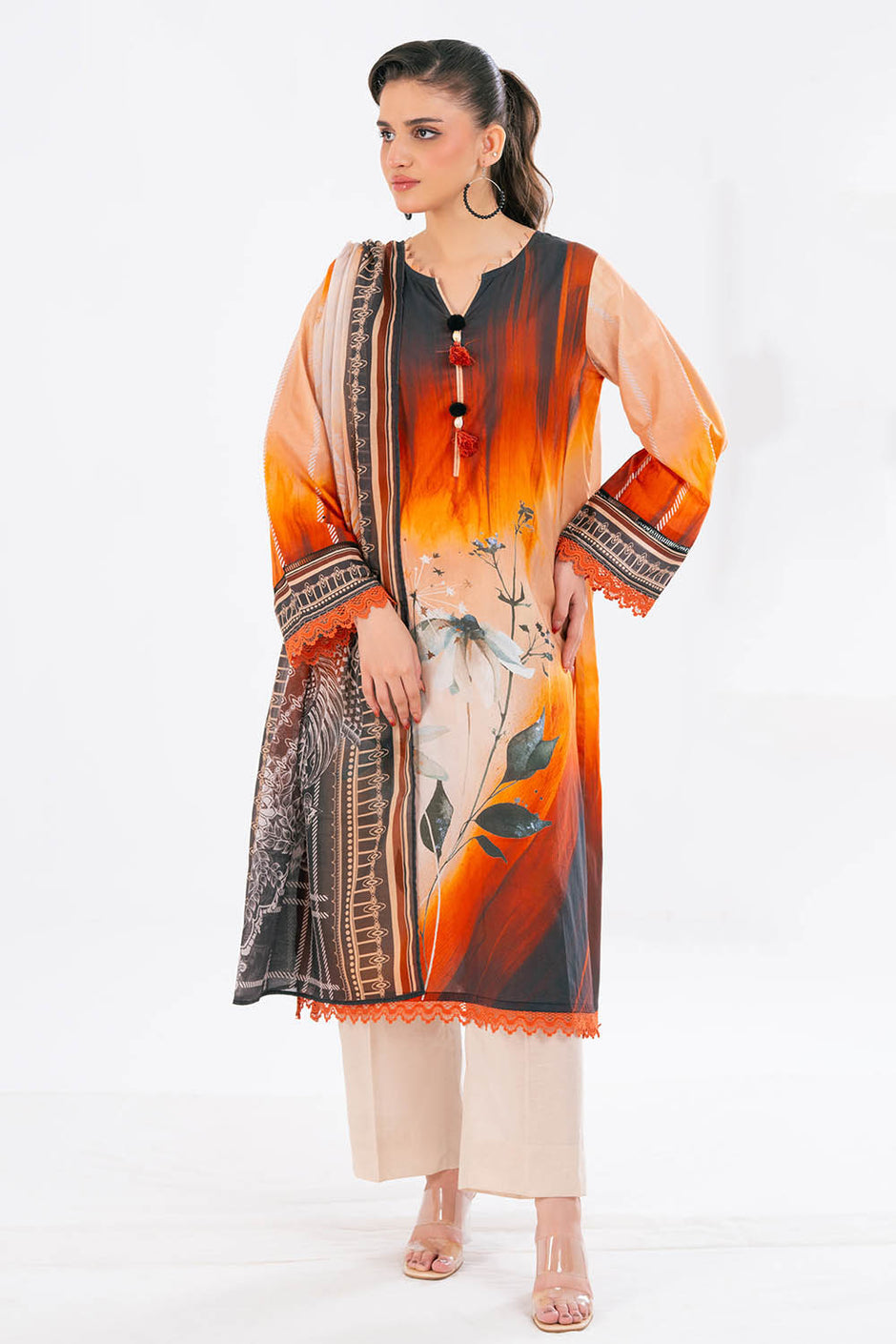 3 Piece Printed Lawn Suit