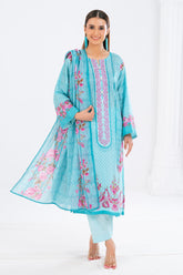 3 Piece Printed Lawn Suit with Dupatta CLP-52251