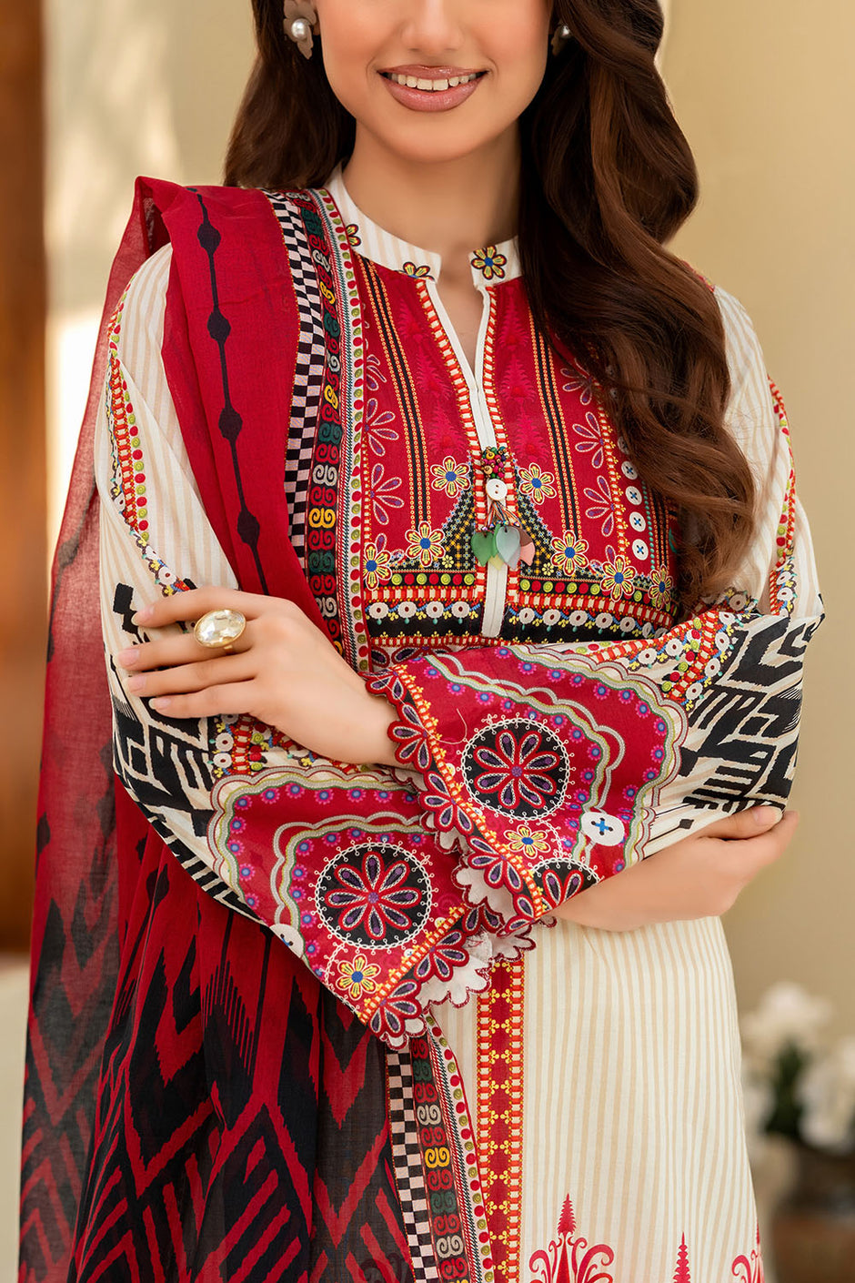 3 Piece Printed Lawn Suit