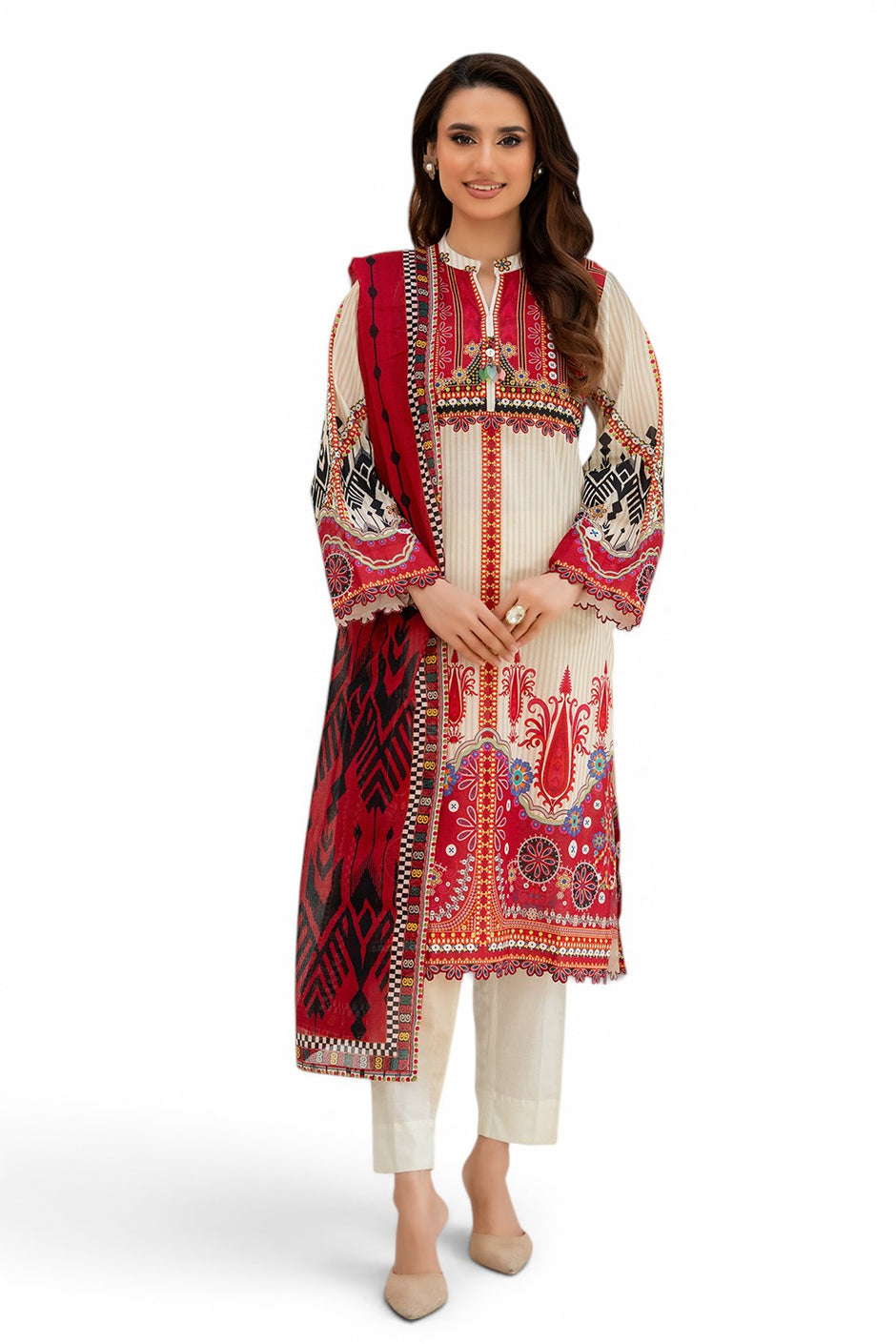 3 Piece Printed Lawn Suit