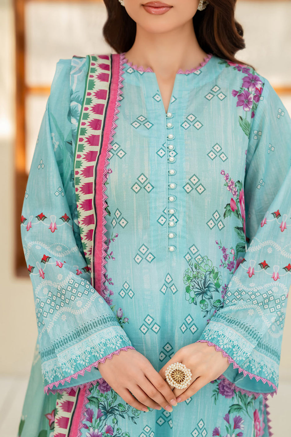 3 Piece Printed Lawn Suit