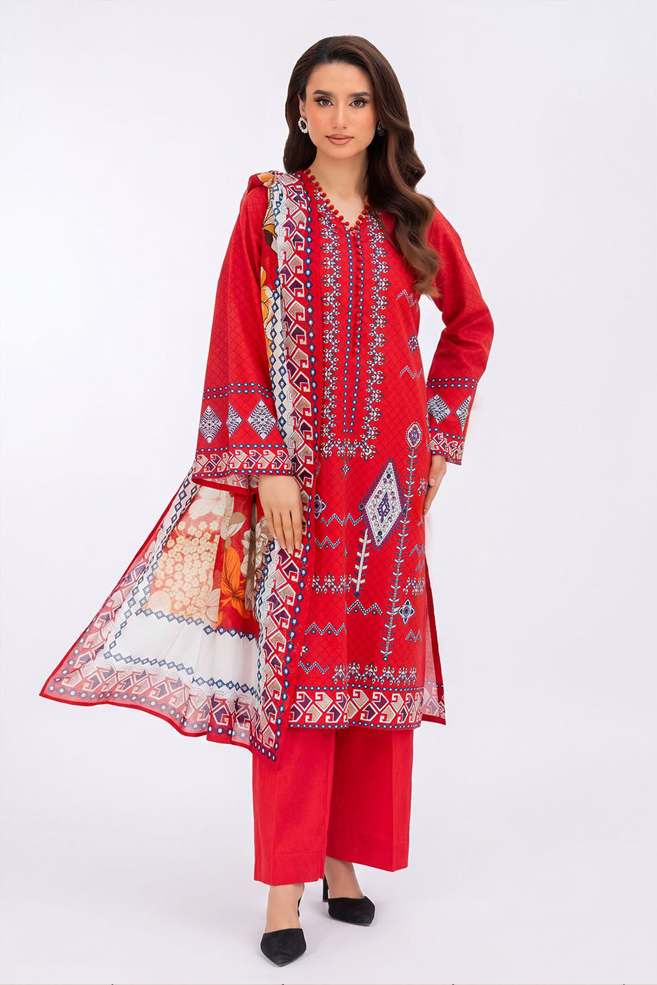 3 Piece Printed Lawn Suit
