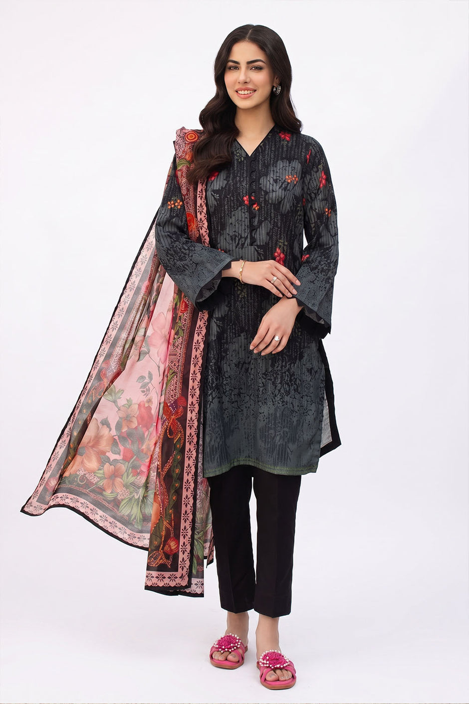 3 Piece Printed Lawn Suit