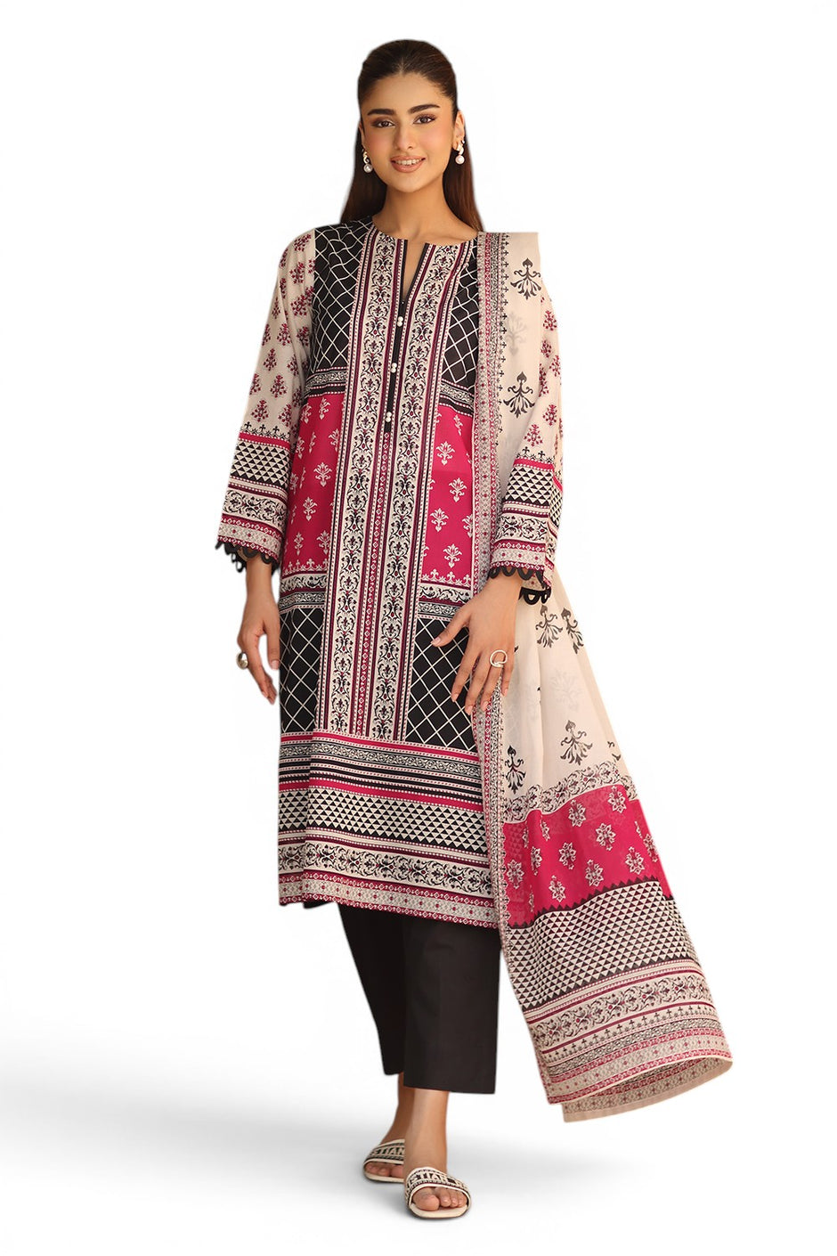 3 Piece Printed Lawn Suit