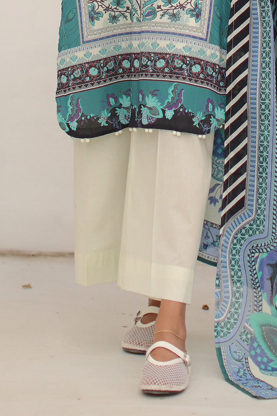 3 Piece Printed Lawn Suit with Printed Lawn Dupatta