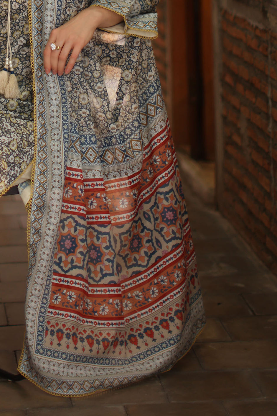 3 Piece Printed Lawn Suit with Printed Lawn Dupatta
