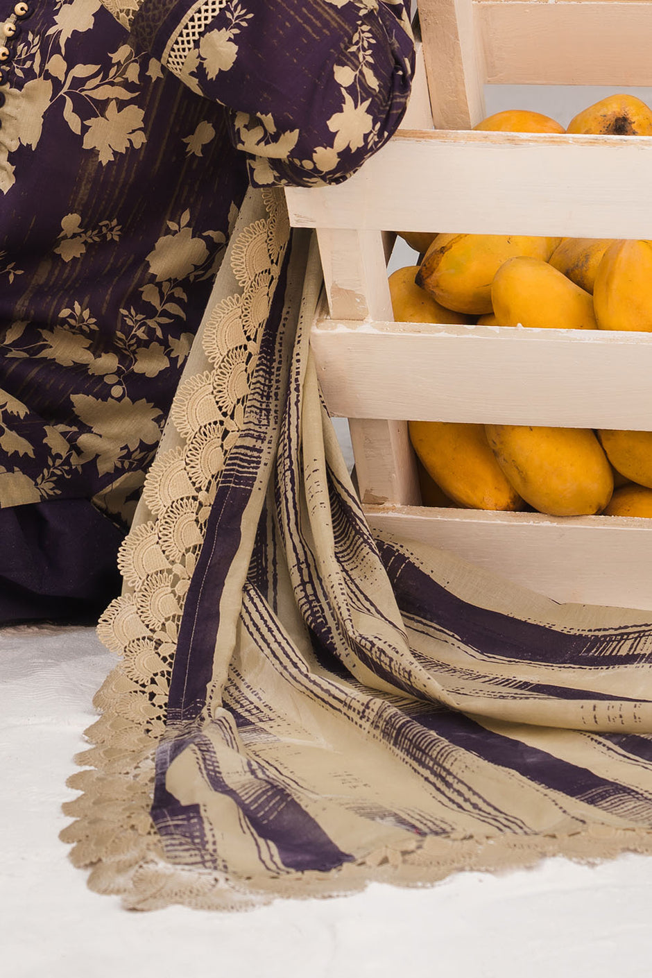 3 Piece Printed Lawn Suit with Printed Lawn Dupatta