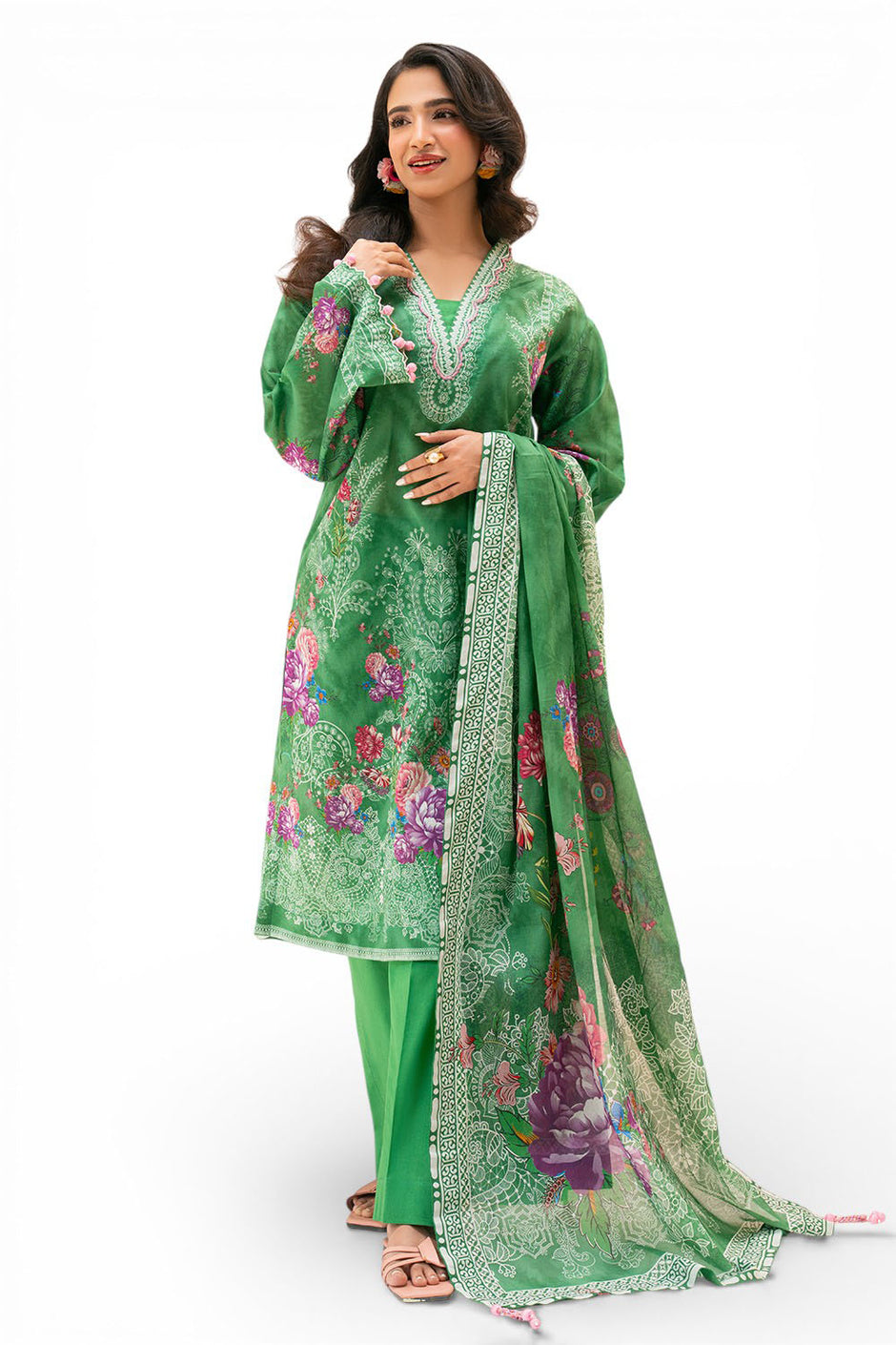 3 Piece Printed Lawn Suit