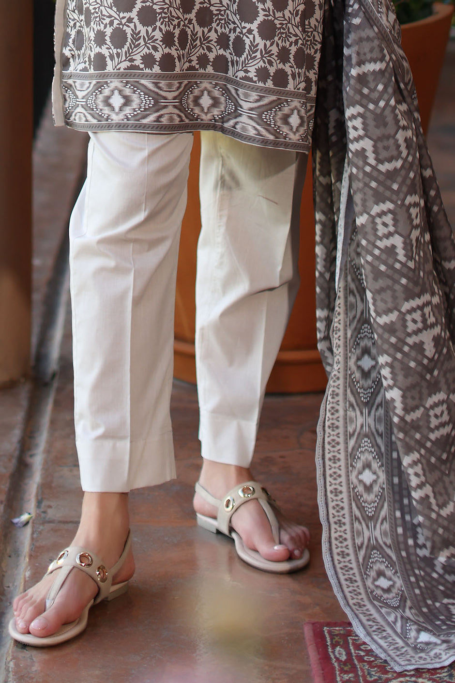 3 Piece Printed Lawn Suit with Dupatta