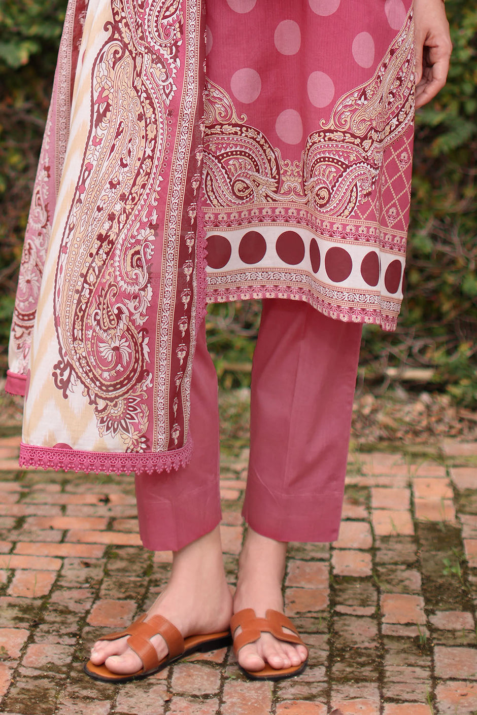 3 Piece Printed Lawn Suit with Printed Lawn Dupatta