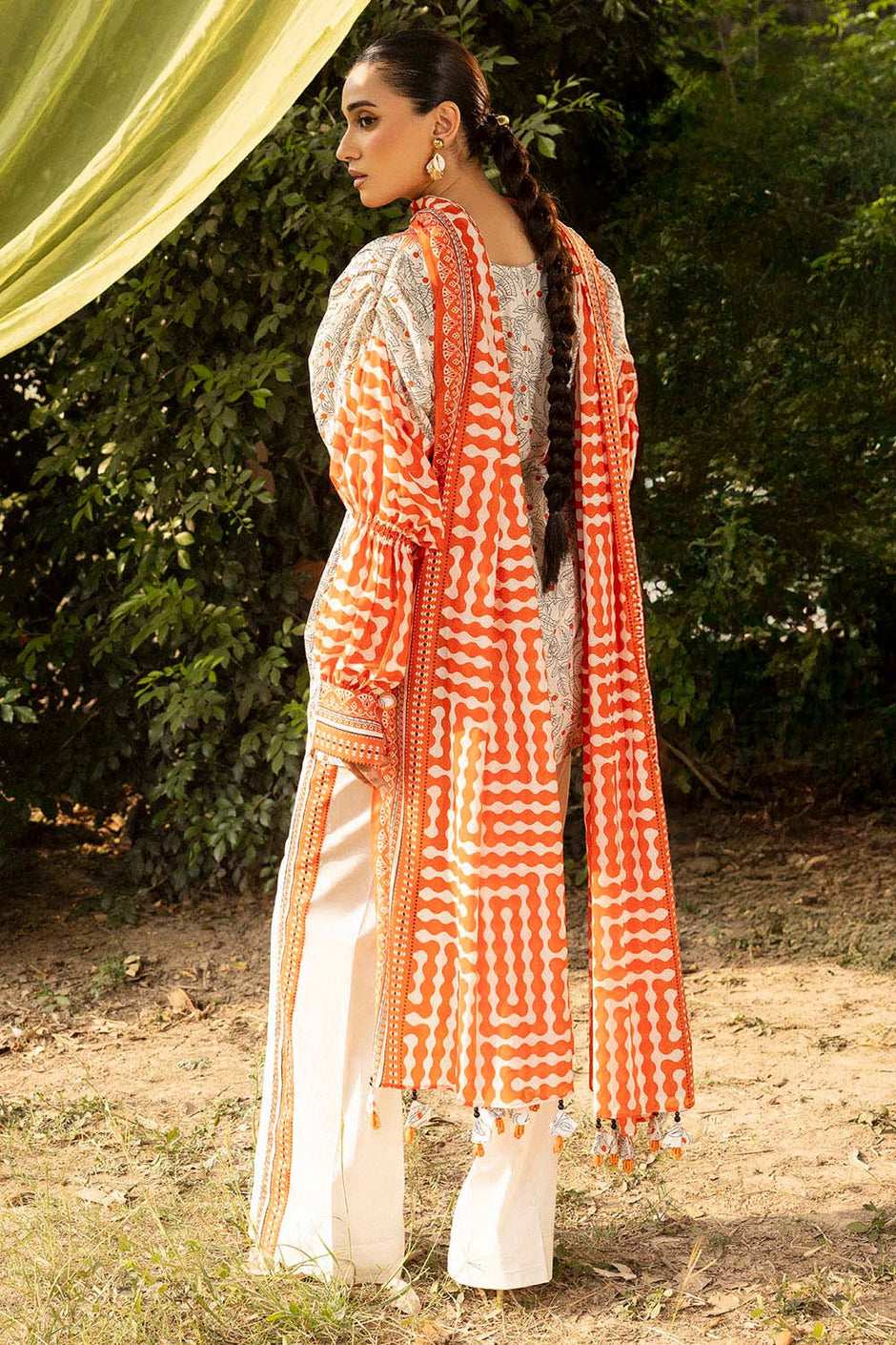 3 Piece Printed Lawn Suit with Embroidered Neckline