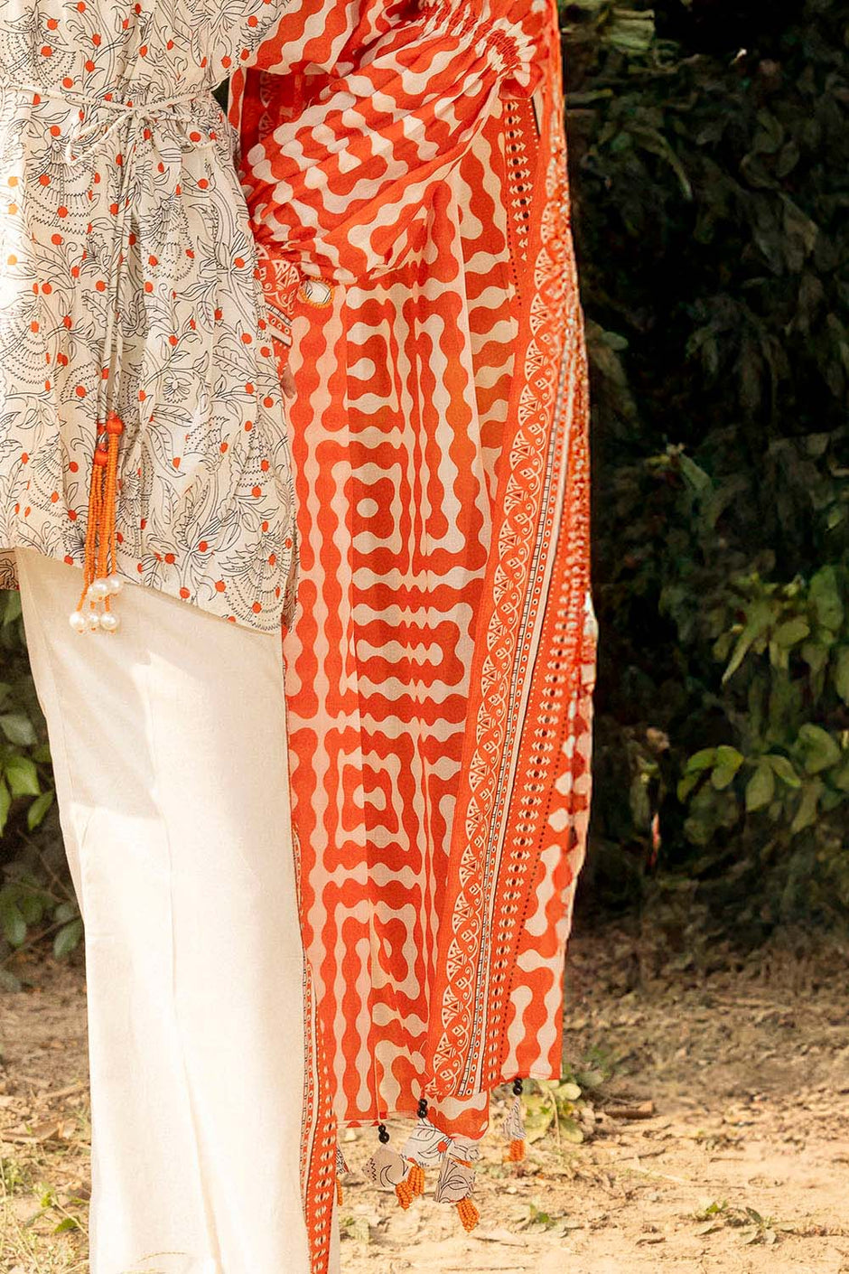3 Piece Printed Lawn Suit with Embroidered Neckline