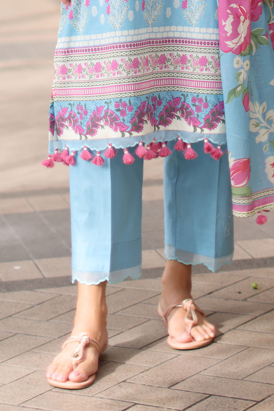 3 Piece Embroidered Lawn Suit with Printed Lawn Dupatta