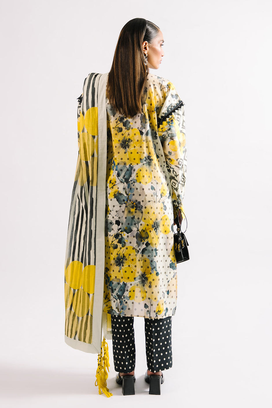 3 Piece Printed Lawn Suit with Dupatta