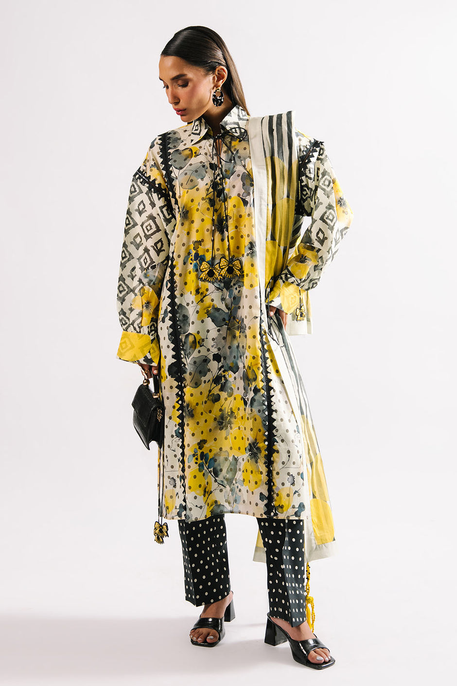 3 Piece Printed Lawn Suit with Dupatta