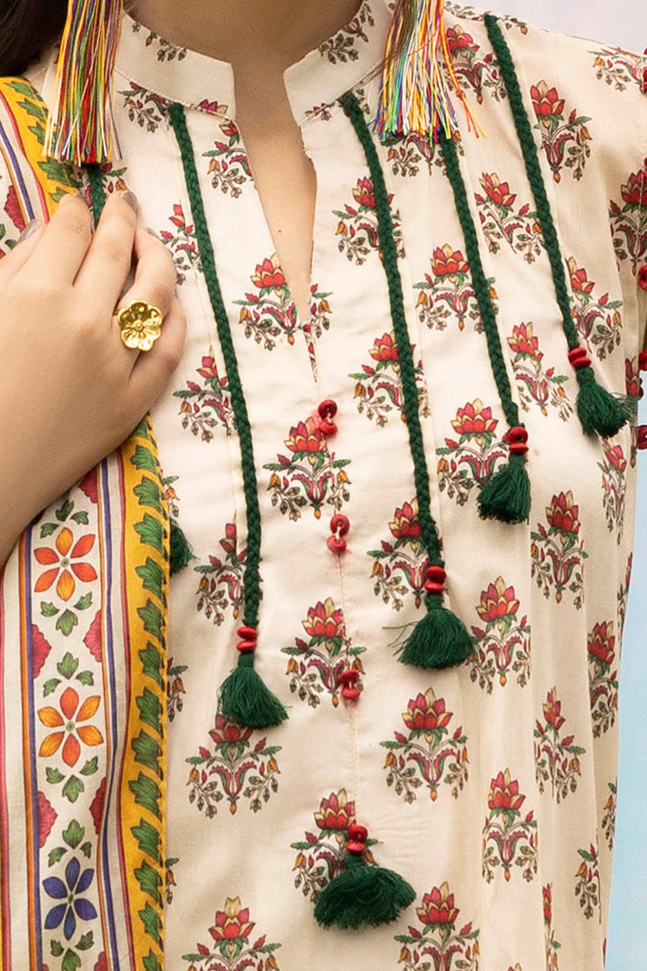 3 Piece Printed Lawn Suit with Dupatta