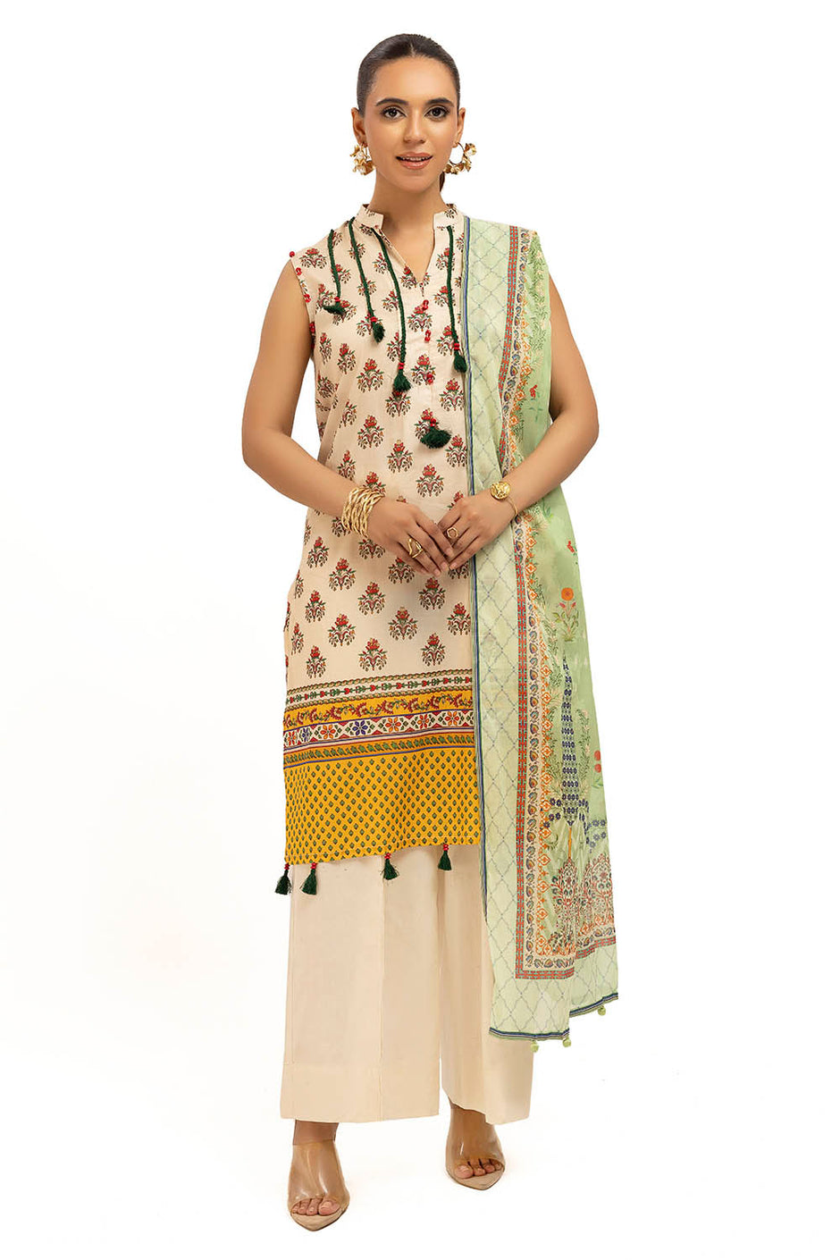3 Piece Printed Lawn Suit with Dupatta SD-52154