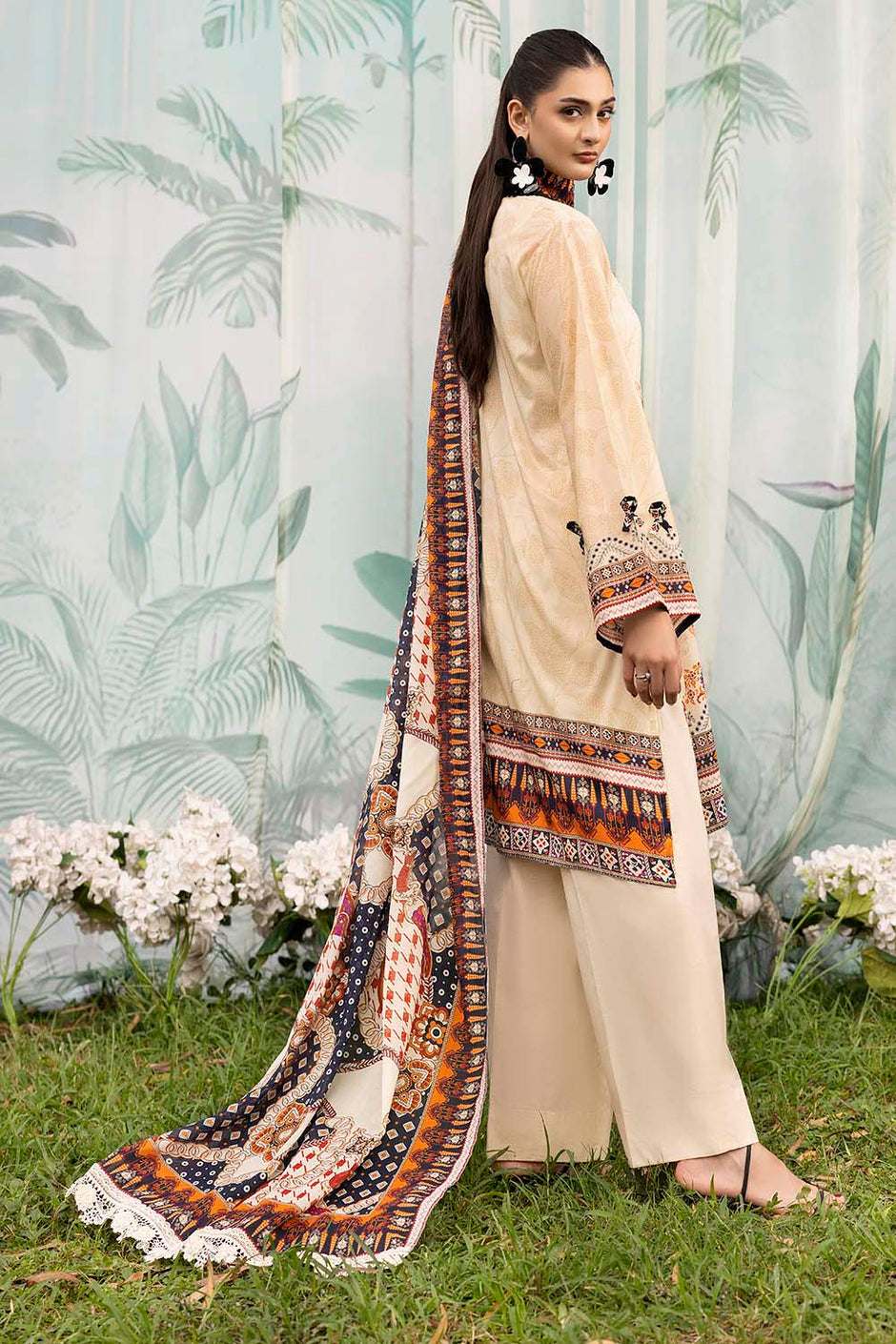 3 Piece Printed Lawn Suit with Dupatta