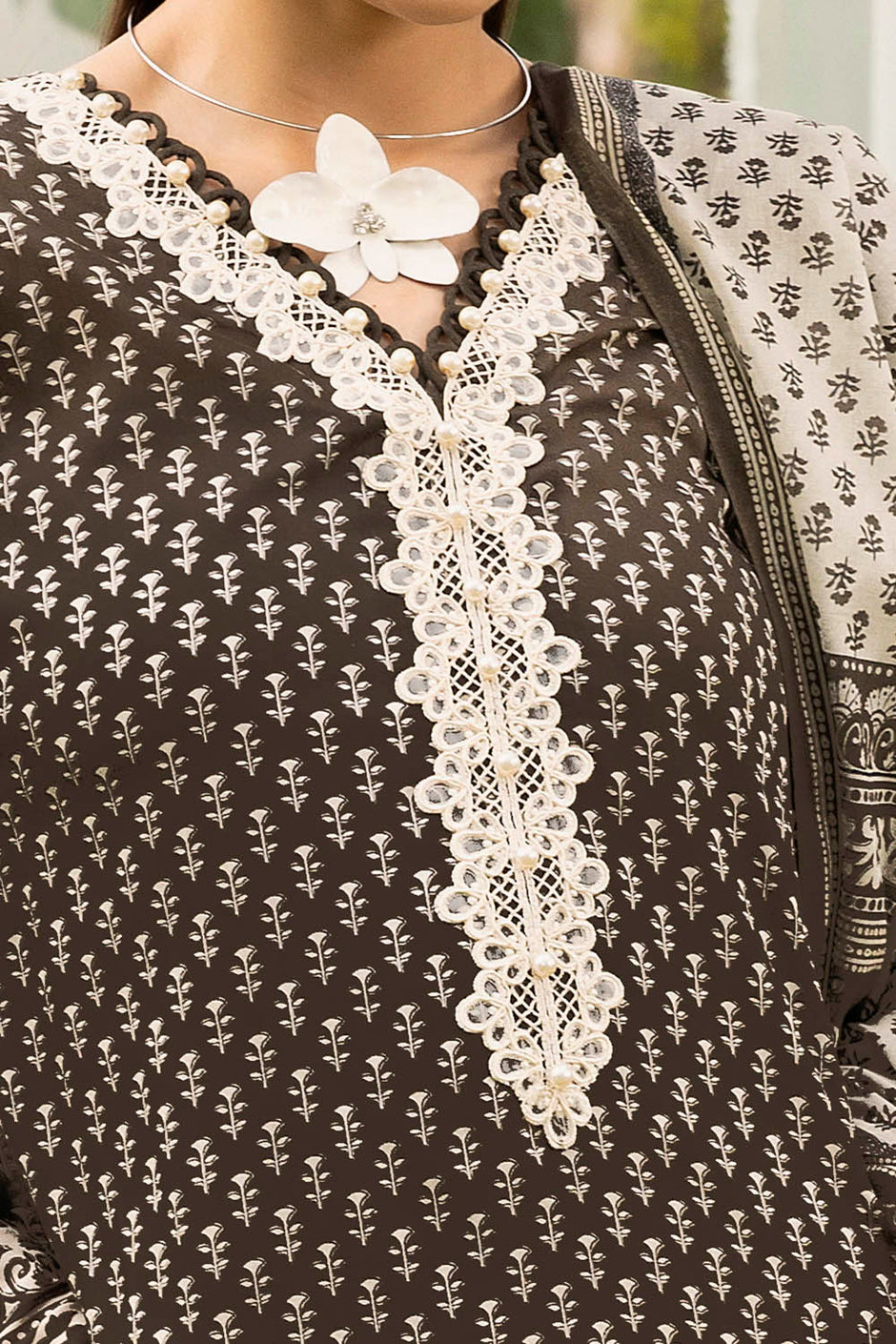 3 Piece Printed Lawn Suit with Dupatta