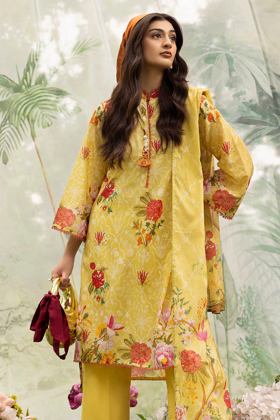 3 Piece Printed Lawn Suit with Dupatta